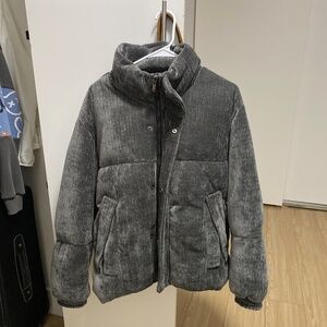 Ad Hoc Grey Corduroy Puffer Jacket